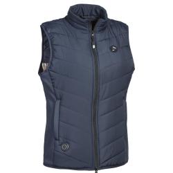 GILET DE CHASSE FEMME CHAUFFANT HYBRIDE BLEU PROHUNT