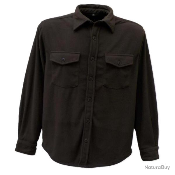 CHEMISE POLAIRE OVER UNI MARRON - XL - KALAHARI