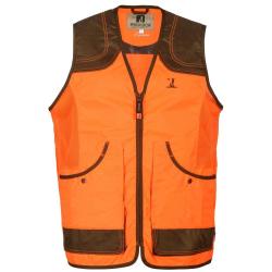 GILET DE CHASSE ENFANT SAVANE ORANGE - 10 ANS - PERCUSSION