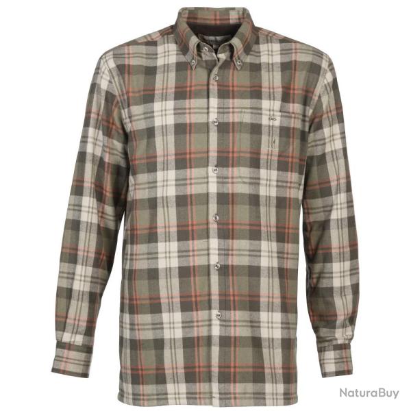 CHEMISE DE CHASSE HOMME INVERNESS KAKI ORANGE PERCUSSION