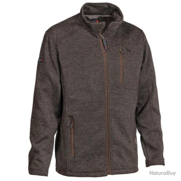 BLOUSON POLAIRE DE CHASSE MOUFLON MARRON - 3XL - PROHUNT