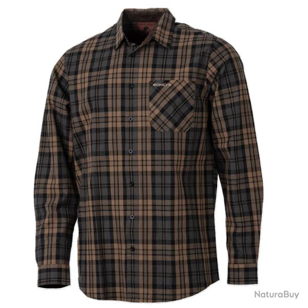 CHEMISE DE CHASSE HOMME SCANDINAVE BEIGE SOMLYS