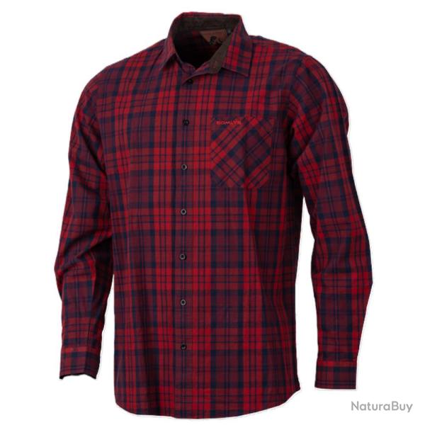 CHEMISE DE CHASSE HOMME SCANDINAVE ROUGE SOMLYS