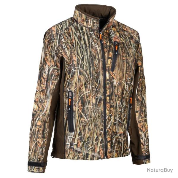 BLOUSON DE CHASSE HOMME SOFTSHELL GHOSTCAMO WET PERCUSSION