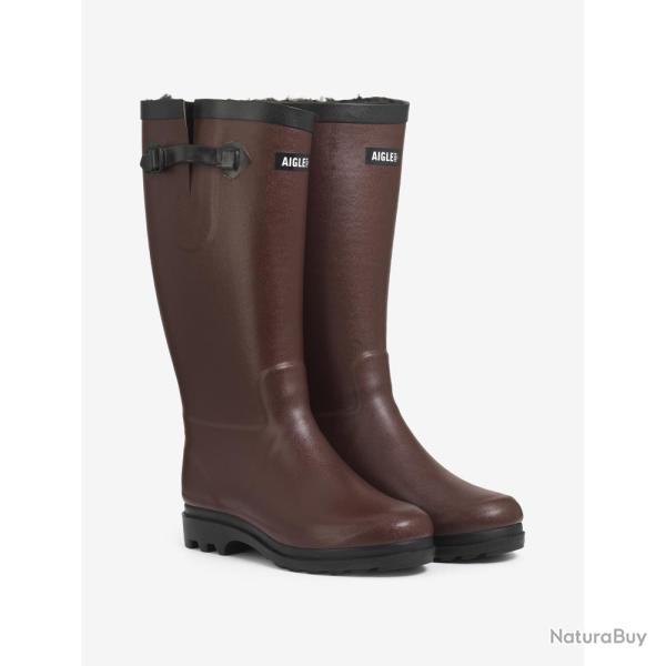 BOTTE CAOUTCHOUC FEMME AIGLENTINE FUR 2 SUREAU AIGLE