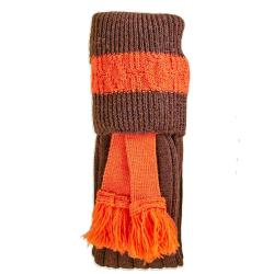 CHAUSSETTE BYRON + GARTER PECAN - 40/42 - PENNINE