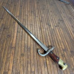 TRÈS BELLE BAÏONNETTE GRAS 1874 GRAVÉE DE LA MANUFACTURE D'ARMES DE SAINT ÉTIENNE OCTOBRE 1879