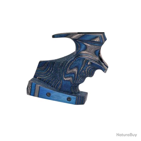 Crosse bois lamelle bleue pistolet Walther LP500 droitier M