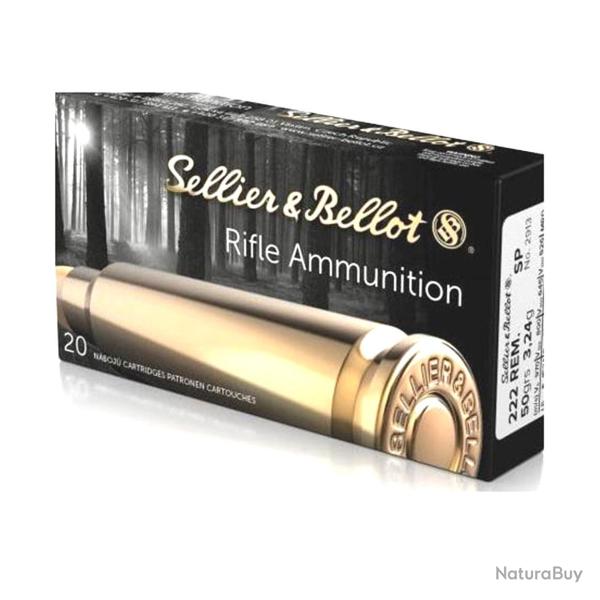 Sellier & Bellot 222 Remington 50grs SP x20