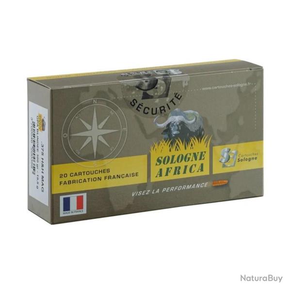 Cartouche Sologne / cal. 375 H&H Mag. - GPA Blinde 19,4 g / 300 gr -Sologne