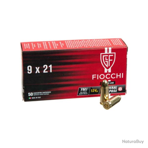 FIOCCHI 9X21 FMJ 124gr X50