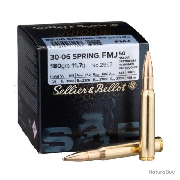 Sellier & Bellot cal.30-06 SPRING FMJ 180grs x50