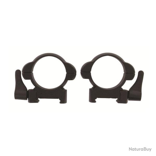 Fuzyon Colliers de montage acier rail weaver � serrage rapide - D.30 mm - m�dium