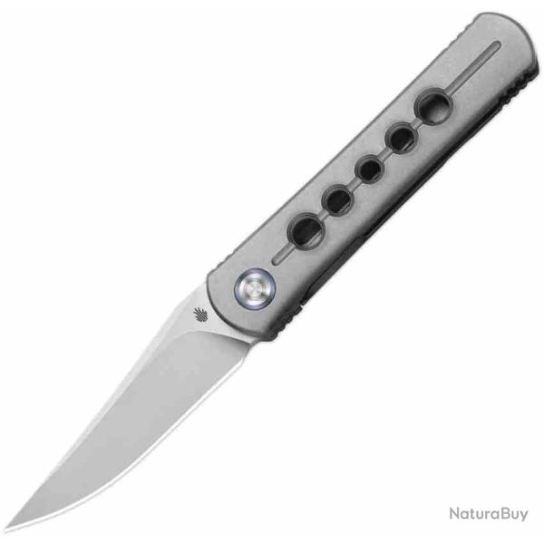 Couteau Kizer Feist 2.0 Lame Clip Point Acier M390 Manche Titane Frame Lock ZX34992A2
