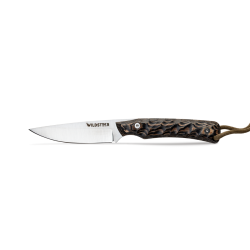 Wildsteer TROLL Toxifié - Manche Pakkawood Marron | Couteau Compact Outdoor 14C28N