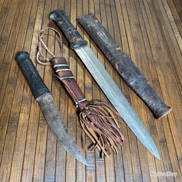 ESEMBLE DE DE COUTEAUX POIGNARD TOUARGUE AFRIQUE