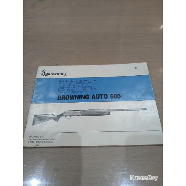 NOTICE , LIVRET FUSIL SEMI AUTOMATIQUE BROWNING A500 OU AUTO 500