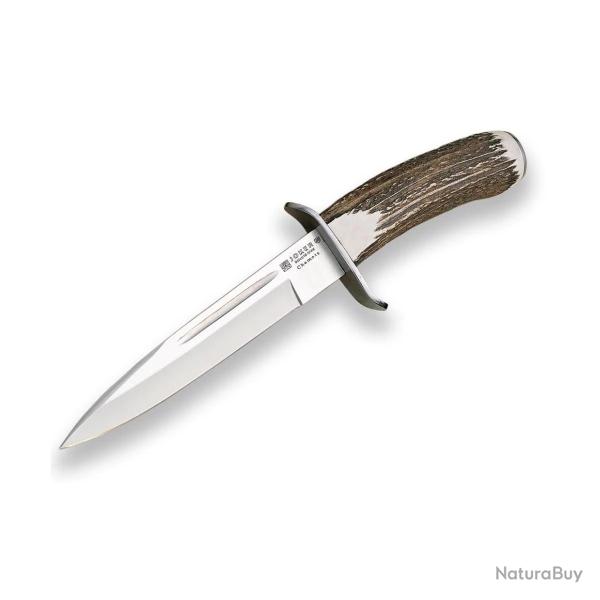 Poignard JOKER LAME 18CM MANCHE CERF
