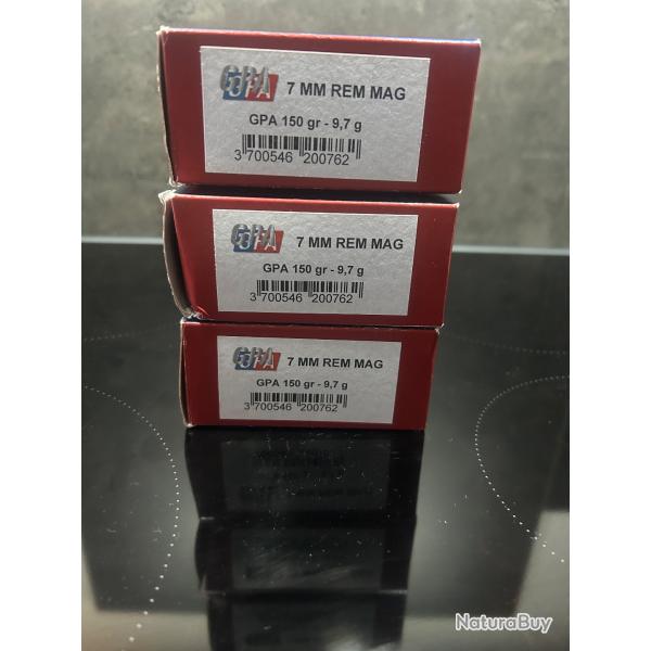 2 boites de balles GPA 7 mm 150g neuf