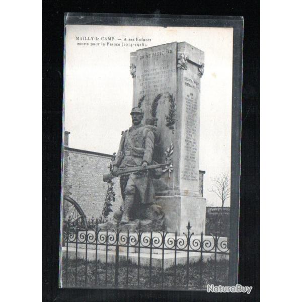mailly la camp a ses enfants morts pour la france 1914-1918 cpa