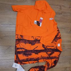 Lot 2 t-shirts Orange fluo