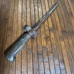 SOUVENIR 14/18 BAÏONNETTE ROSALIE WW1 TRANSFORMÉE EN TOURNEVIS PLAT