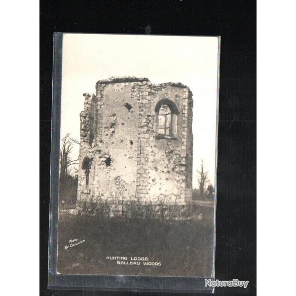 bois belleau hunting lodge carte photo  cpa