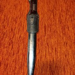 Magnifique ba&iuml;onnette Allemande 98k 1943.mono. matricule avec gousset origine