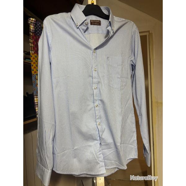 Chemise browning M bleu