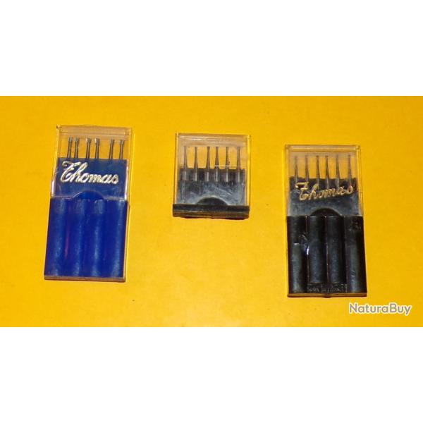 SERVICE DE SANTE : OUTIL MEDICAL LOT DE TROIS BOITES DE FRAISE POUR DENTISTE , TRES BON ETAT VOIR PH