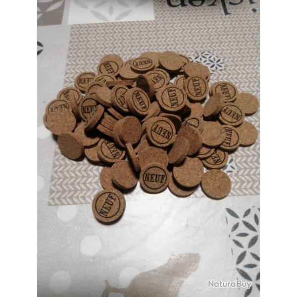 LOTS DE 100 RONDELLES DE FERMETURE MGM EN LIGE AGGLOMR NUMROTS NEUF DE  CALIBRE 16