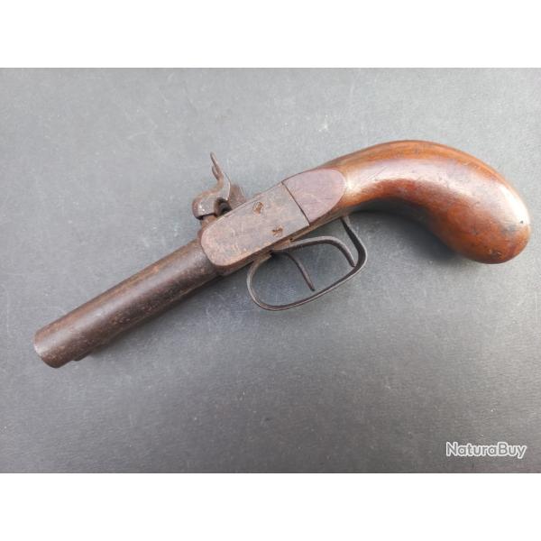 Pistolet  percussion double canons  balle force 11mm