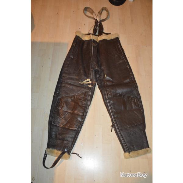 PANTALON AMERICAIN PILOTE AERONAVAL-US NAVY SHEARLING FLYING TROUSERS M.446-1939/1945-2�WW