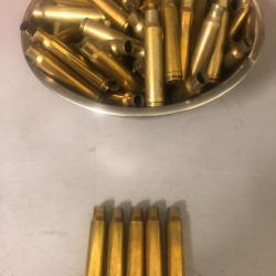 lot de 100 douilles 338 Win Mag de marque WW Super occasion tiré 1 fois