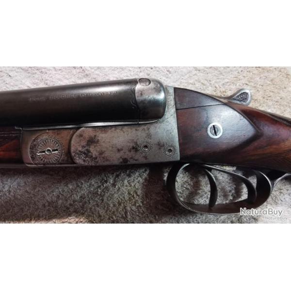 Fusil juxtapos calibre 16/65 Rparation faite, mais visible.