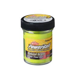 BERKLEY PowerBait Garlic Glitter Trout Bait - Chartreuse - 50g (1.75 oz)