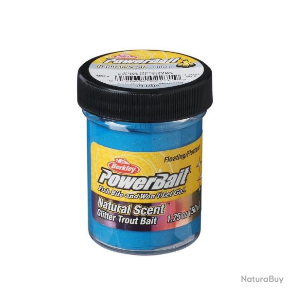 BERKLEY PowerBait Trout Bait - Garlic Blue Glitter - 50g (1.75 oz)