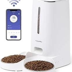 distributeur de nourriture pour chats 4L avec contrôle par application automatiques WiFi pour 2 chat