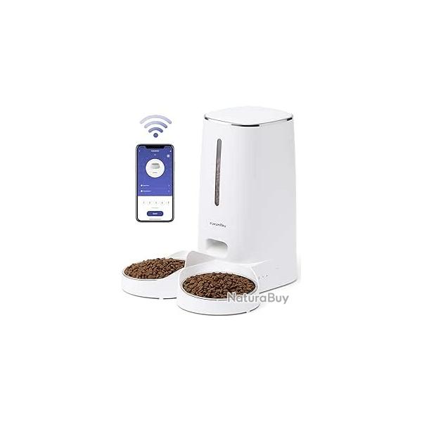 distributeur de nourriture pour chats 4L avec contrle par application automatiques WiFi pour 2 chat