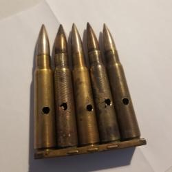 Clip 5 cartouches 7,92x57 neutralisées.