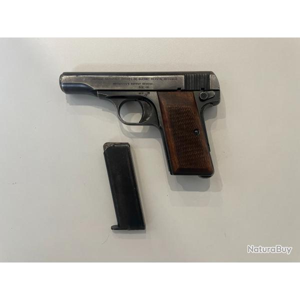 PISTOLET BROWNING FN HERSTAL MOD 1910 CAL 7,65 32ACP