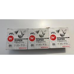 Lot de 73 cartouches WINCHESTER SUPER PIGEON calibre 12/70