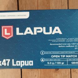 6.5x47 Lapua 139gr Scenar - bte 50