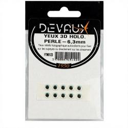 Yeux 3D DEVAUX Holo perle 4 mm