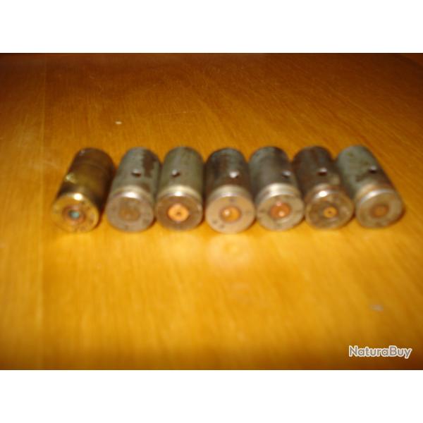 7 tuis NEUTRALISES cal .45 ACP : 6 WW.2, 1 WW.1
