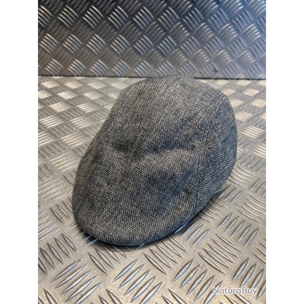 Casquette plate souple beret gris taille unique tweed irlandais neuf