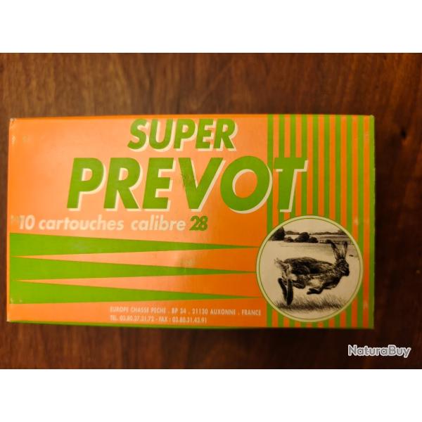 SUPER PREVOT cartouches de chasse / 4 boites de 10 / calibre 28-70 / 2 botes N4 et 2 botes N9