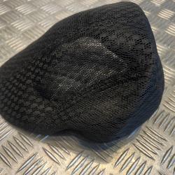 Casquette plate souple beret noir maille respirante taille unique tweed irlandais neuf