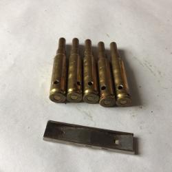 VENDU PAR LE-CUIRASSIER N°2 CLIP DE 5 BALLES À BLANC CALIBRE 7,62 NATO
