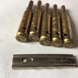 VENDU PAR LE-CUIRASSIER N° 4 CLIP DE 5 BALLES À BLANC CALIBRE 7,62 NATO